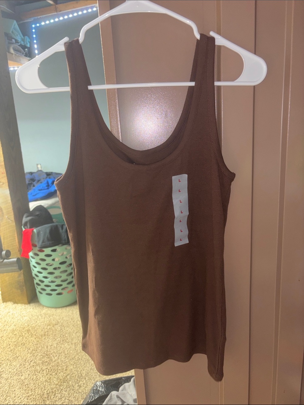 Old Navy Brown Ribbed Tank Top